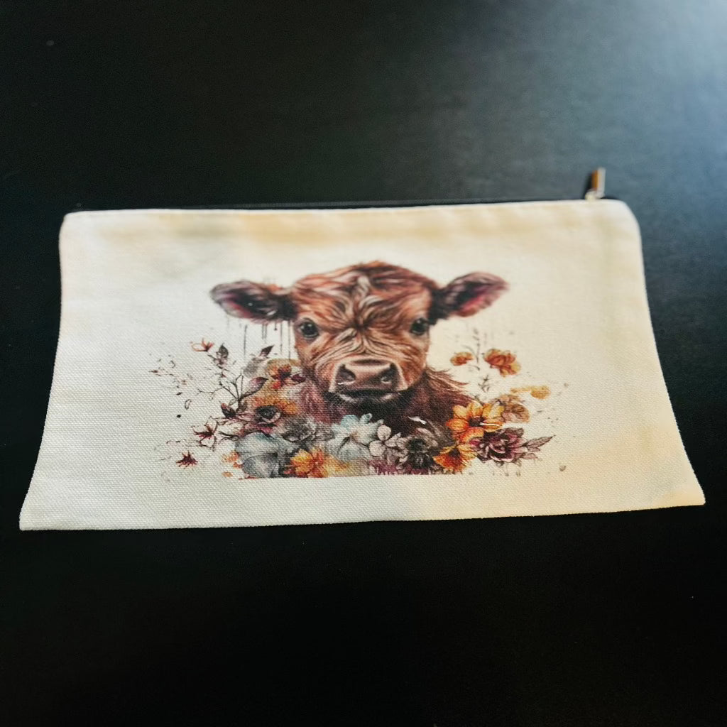 Holly The Cow Cosmetic Bag