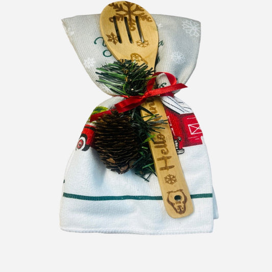 Hello Winter Wooden Spoon Set