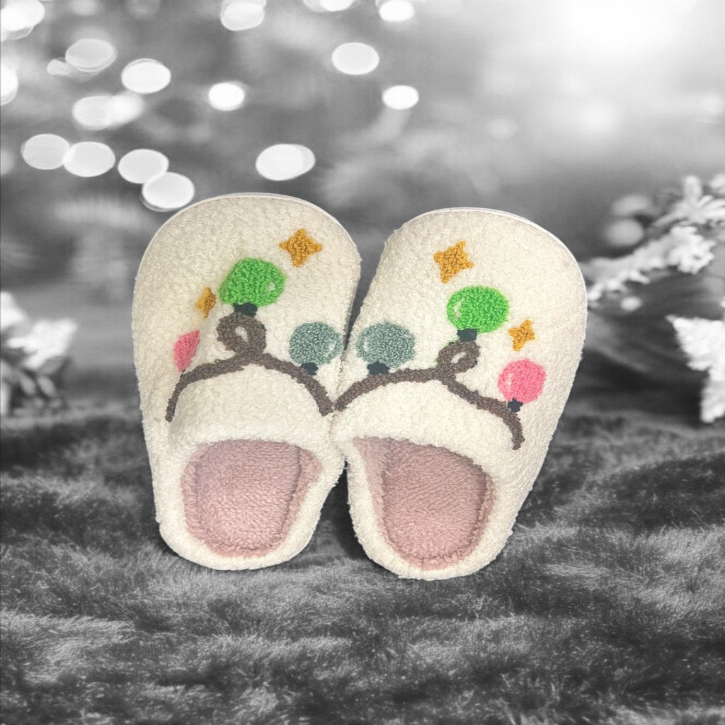 Christmas Light Slippers