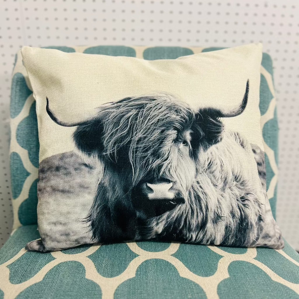 Bessie Cow Throw Pillow