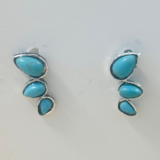 Synthetic Turquoise Earrings