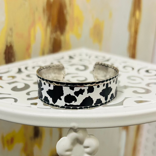 Cow Print Cuff Bracelet