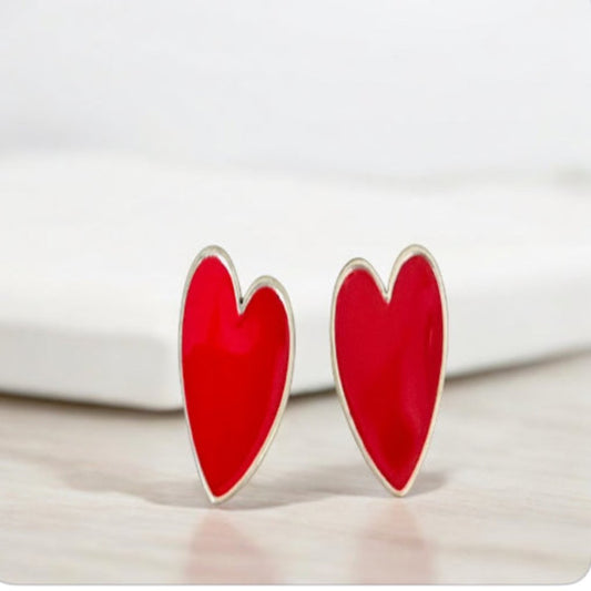 Red Heart Earrings