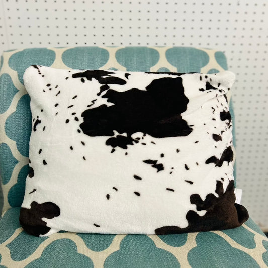 Cow Print Throw Pillow