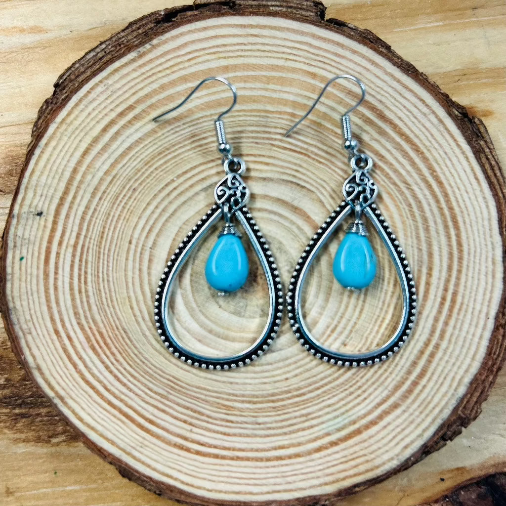 Mallory Open Teardrop Earrings