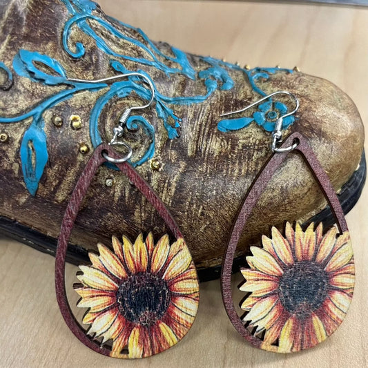 Fall Sunflower Earring