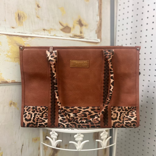 Leopard Print Wrangler Tote