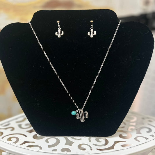 Cactus Necklace Set