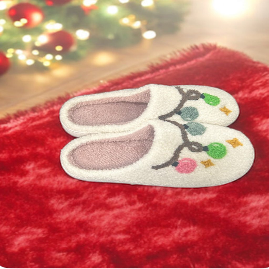 Christmas Light Slippers