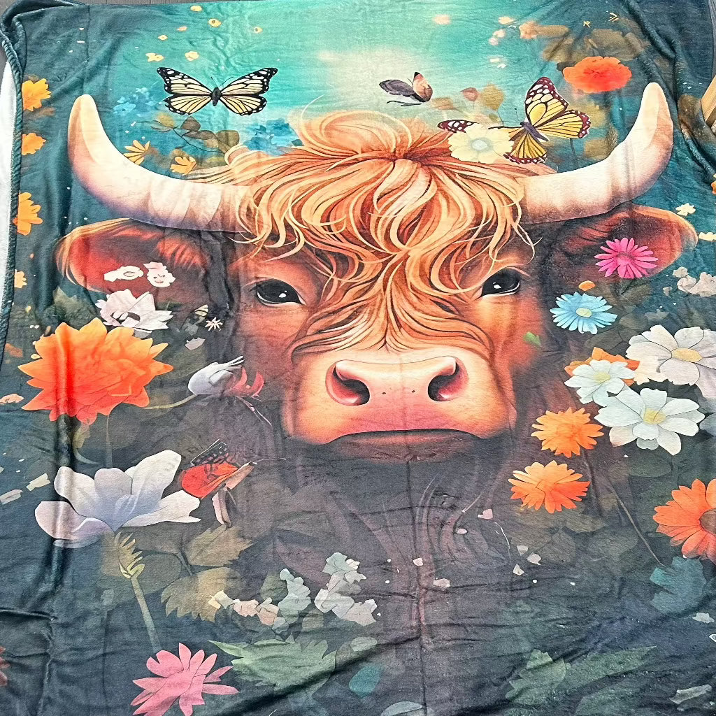 Jimmy The Cow Throw Blanket