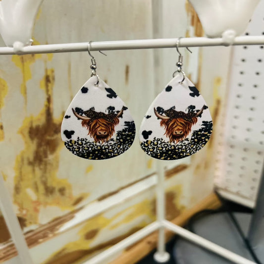 Jackie The Cow Earrings