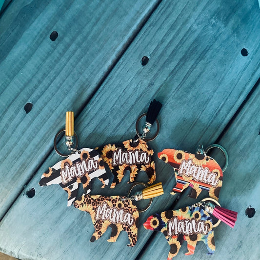 Mama Bear Key Chain